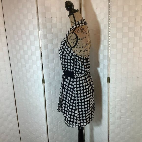 bcbgeneration polka dot blouse xs - Picture 5 of 7